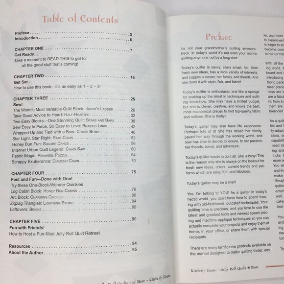 Kimberly Einmo Jelly Roll Quilts & More Quilting Patterns Designs Ideas Book - Picture 2 of 12